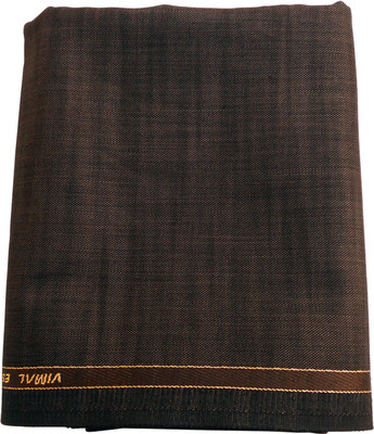 

Vimal Cotton Polyester Blend Self Design Trouser Fabric(Un-stitched), Brown