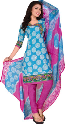 

Khushali Cotton Self Design, Printed Salwar Suit Dupatta Material(Un-stitched), Light blue;multicolor;pink;white