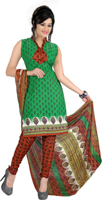 

Jiya Crepe Self Design, Printed Salwar Suit Dupatta Material(Un-stitched), Brown;green;multicolor