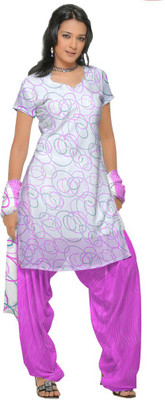 

Trendz Apparels Chiffon Printed Salwar Suit Dupatta Material(Un-stitched), White