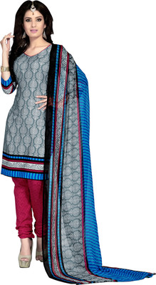 

Khushali Cotton Self Design, Printed Salwar Suit Dupatta Material(Un-stitched), Grey;multicolor;pink