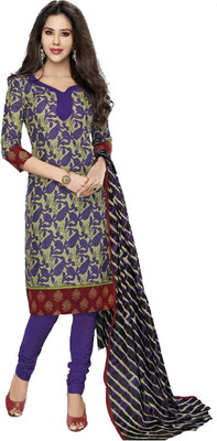 

Priyanshi New Cotton Printed Dress/Top Material(Un-stitched, Multicolor