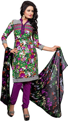 

Khushali Crepe Self Design, Printed Salwar Suit Dupatta Material(Un-stitched), Black;green;multicolor;purple