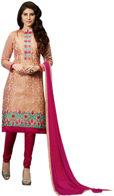 

Shree Vardhman Net Houndstooth Semi-stitched Salwar Suit Dupatta Material, Multicolor