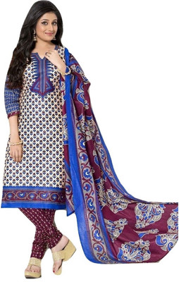 

Ayesha Fashions Cotton Printed Salwar Suit Material(Un-stitched), Multicolor