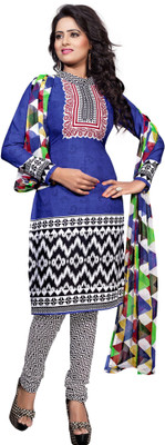 

Khushali Crepe Self Design, Printed Salwar Suit Dupatta Material(Un-stitched), Black;blue;multicolor;white