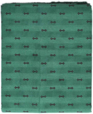 

British Terminal Cotton Printed Shirt Fabric(Un-stitched), Green
