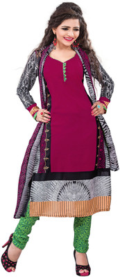 

Jiya Cotton Self Design, Printed Salwar Suit Dupatta Material(Un-stitched), Multicolor;purple