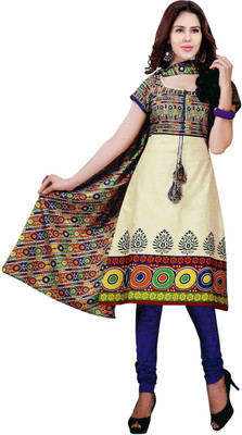 

AVS Cotton Printed Salwar Suit Dupatta Material(Un-stitched), Multicolor