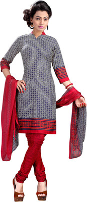 

Parishi Fashion Crepe Printed Salwar Suit Dupatta Material(Un-stitched), Blue