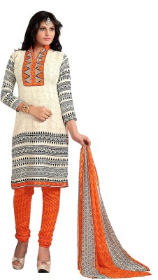 

Jiya Cotton Self Design, Printed Salwar Suit Dupatta Material(Un-stitched), Beige;black;multicolor;orange