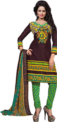 

Jiya Crepe Self Design, Printed Salwar Suit Dupatta Material(Un-stitched), Brown;green;multicolor;yellow