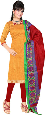

Parishi Fashion Silk Printed Salwar Suit Dupatta Material(Un-stitched), Multi color