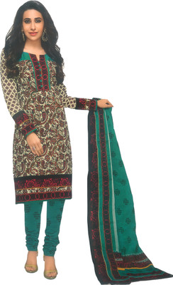 

Shree Ganesh Cotton Printed Kurta & Churidar Material(Un-stitched), Multicolor