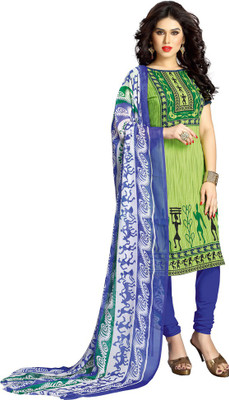 

Parishi Fashion Georgette Floral Print Dress/Top Material(Un-stitched), Multi-color