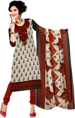 

Khushali Cotton Self Design, Printed Salwar Suit Dupatta Material(Un-stitched), Multicolor