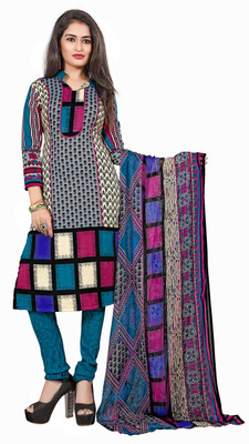 

Khushali Crepe Self Design, Printed Salwar Suit Dupatta Material(Un-stitched), Blue;multicolor