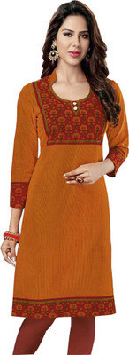 

Wholesale Surat Cotton Printed Kurti Fabric(Un-stitched), Multicolor