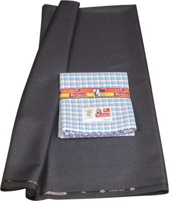 

Kundan Cotton Polyester Blend Self Design, Checkered Shirt & Trouser Fabric(Un-stitched), Multicolor