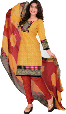 

Khushali Cotton Self Design, Printed Salwar Suit Dupatta Material(Un-stitched), Multicolor;orange;yellow