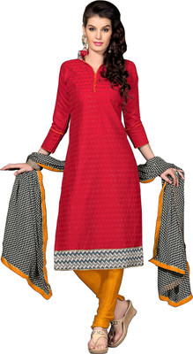 

Khushali Chanderi Self Design, Embroidered Salwar Suit Dupatta Material(Un-stitched), Black;red;white;yellow