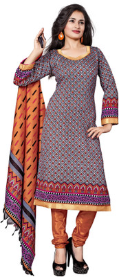 

Jiya Silk Self Design, Printed Salwar Suit Dupatta Material(Un-stitched), Multicolor;orange