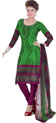 

Khushali Crepe Self Design, Printed Salwar Suit Dupatta Material(Un-stitched), Green;multicolor;purple