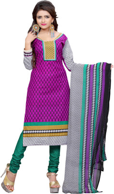 

Jiya Cotton Self Design, Printed Salwar Suit Dupatta Material(Un-stitched), Green;multicolor;pink