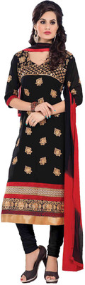 

Indian Wear Online Georgette Embroidered Semi-stitched Salwar Suit Dupatta Material, Multicolor