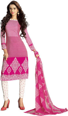 

Parishi Fashion Georgette Floral Print Dress/Top Material(Un-stitched), Multi-color