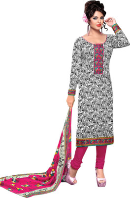 

Trendz Apparels Cotton Printed Dress/Top Material(Un-stitched), Multicolor