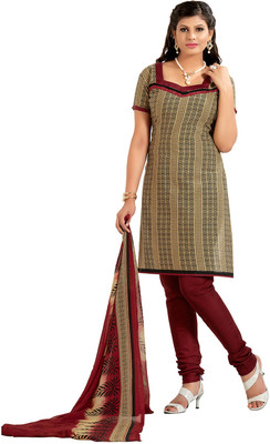 

Women Latest Fancy Designer Salwar Suit Cotton Printed Salwar Suit Dupatta Material(Un-stitched), Multicolor
