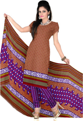 

Jiya Crepe Self Design, Printed Salwar Suit Dupatta Material(Un-stitched), Beige;maroon;multicolor