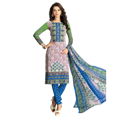 

Parishi Fashion Georgette Floral Print Dress/Top Material(Un-stitched), Multi-color