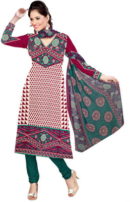

Khushali Cotton Self Design, Printed Salwar Suit Dupatta Material(Un-stitched), Multicolor