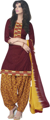 

Jiya Jacquard Self Design, Embroidered Salwar Suit Dupatta Material(Un-stitched), Maroon;multicolor;yellow