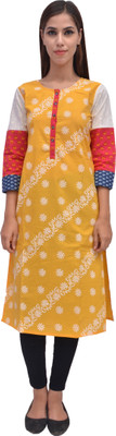 

ARYA The Design Gallery Cotton Printed Kurta Fabric(Un-stitched), Multi colored