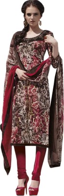 Sinina Crepe Embroidered Salwar Suit Material