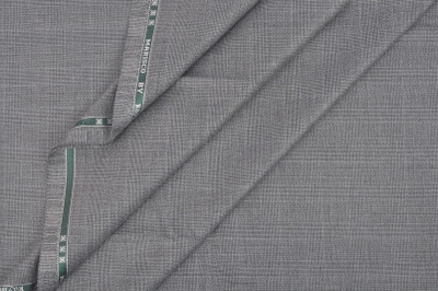 

Raymond Cotton Polyester Blend Solid Trouser Fabric(Un-stitched), Grey