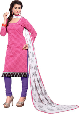 

Khushali Chanderi Self Design, Printed Salwar Suit Dupatta Material(Un-stitched), Black;pink;purple;white
