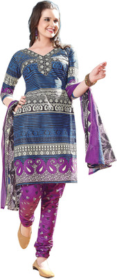 

Jiya Cotton Self Design, Printed Salwar Suit Dupatta Material(Un-stitched), Blue;multicolor