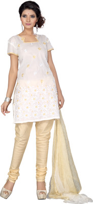 

Ishin Cotton Self Design Dress/Top Material(Un-stitched), Multicolor