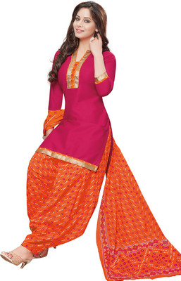 

Pshopee Cotton Printed Salwar Suit Dupatta Material(Un-stitched), Red