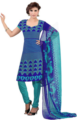 

Khushali Crepe Self Design, Printed Salwar Suit Dupatta Material(Un-stitched), Rama
