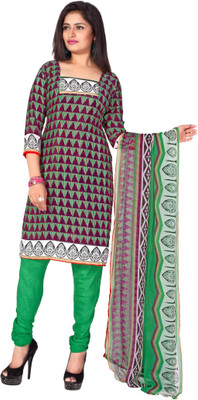 

Khushali Crepe Self Design, Printed Dress/Top Material(Un-stitched), Multi
