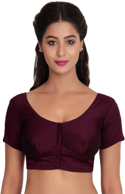 

Javuli Silk Solid Blouse Material(Un-stitched), Chocolate