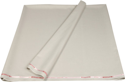 Kundan Polyester Self Design Trouser Fabric(Un-stitched, Beige