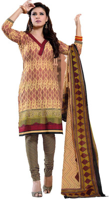 

Party Wear Dresses Cotton Printed Semi-stitched Salwar Suit Dupatta Material, Multicolor