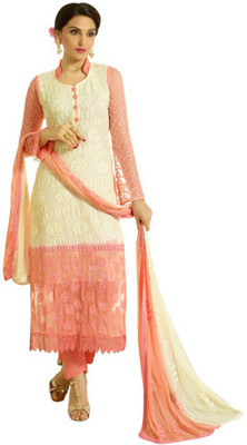 

Trendz Apparels Chiffon Embroidered Salwar Suit Dupatta Material(Un-stitched), Multicolor