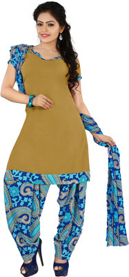 

Khushali Crepe Self Design, Printed Salwar Suit Dupatta Material(Un-stitched), Beige;multicolor